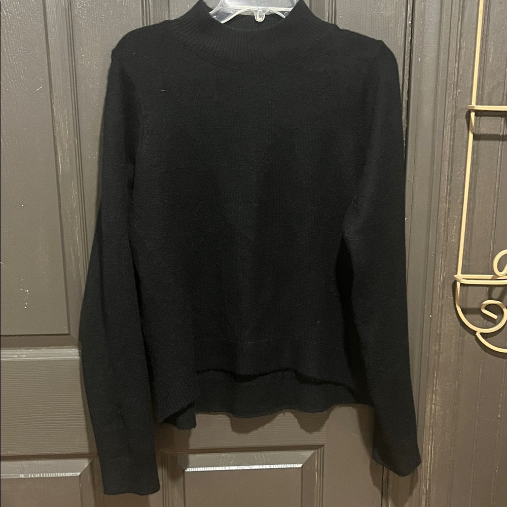 Justice Black Turtleneck Sweater